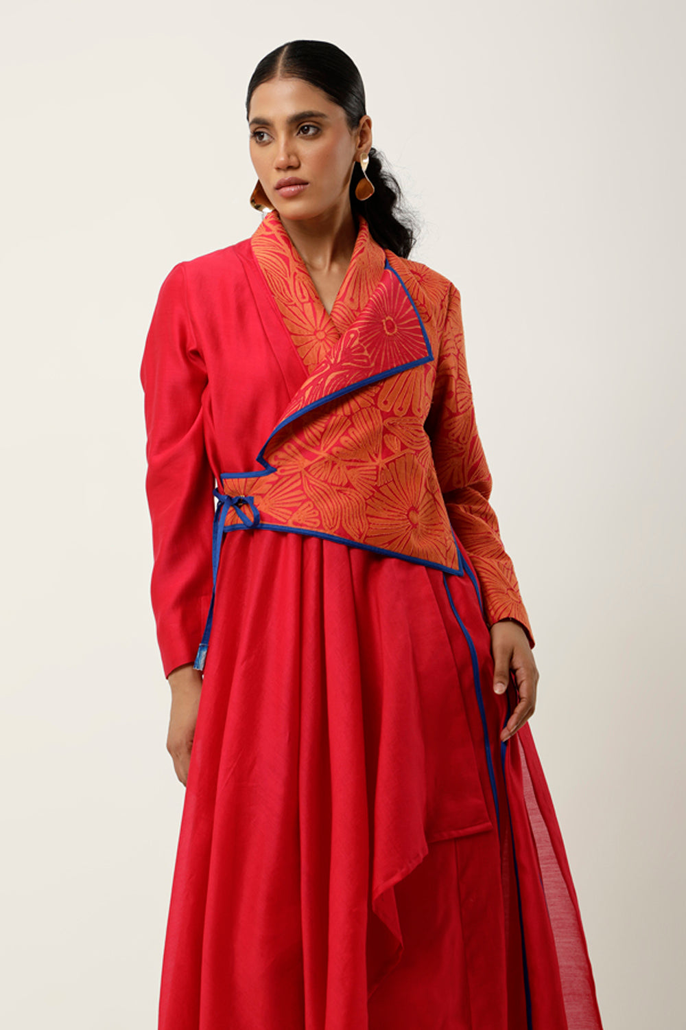 Pink & Orange Kurta Set