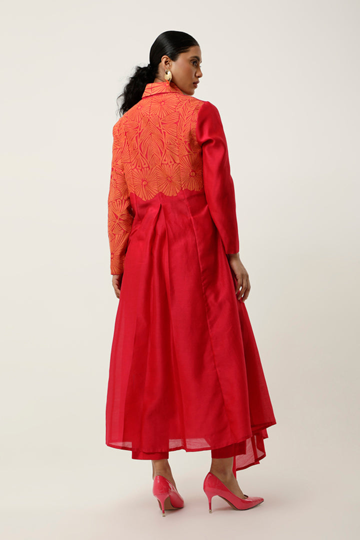 Pink & Orange Kurta Set