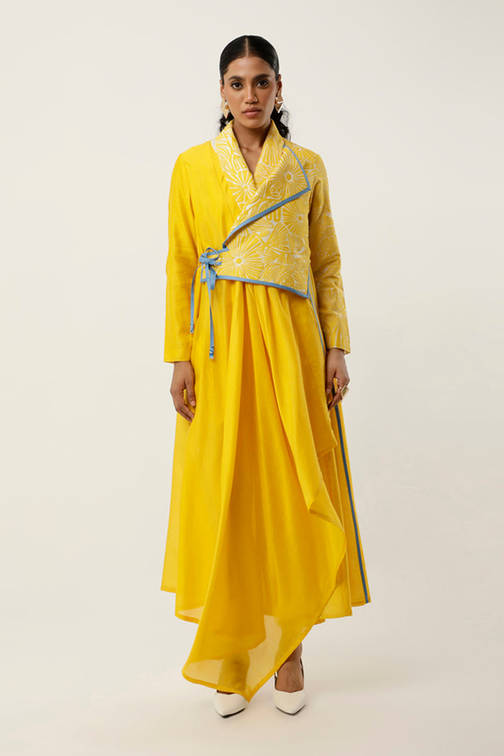 Yellow & Ivory Kurta Set