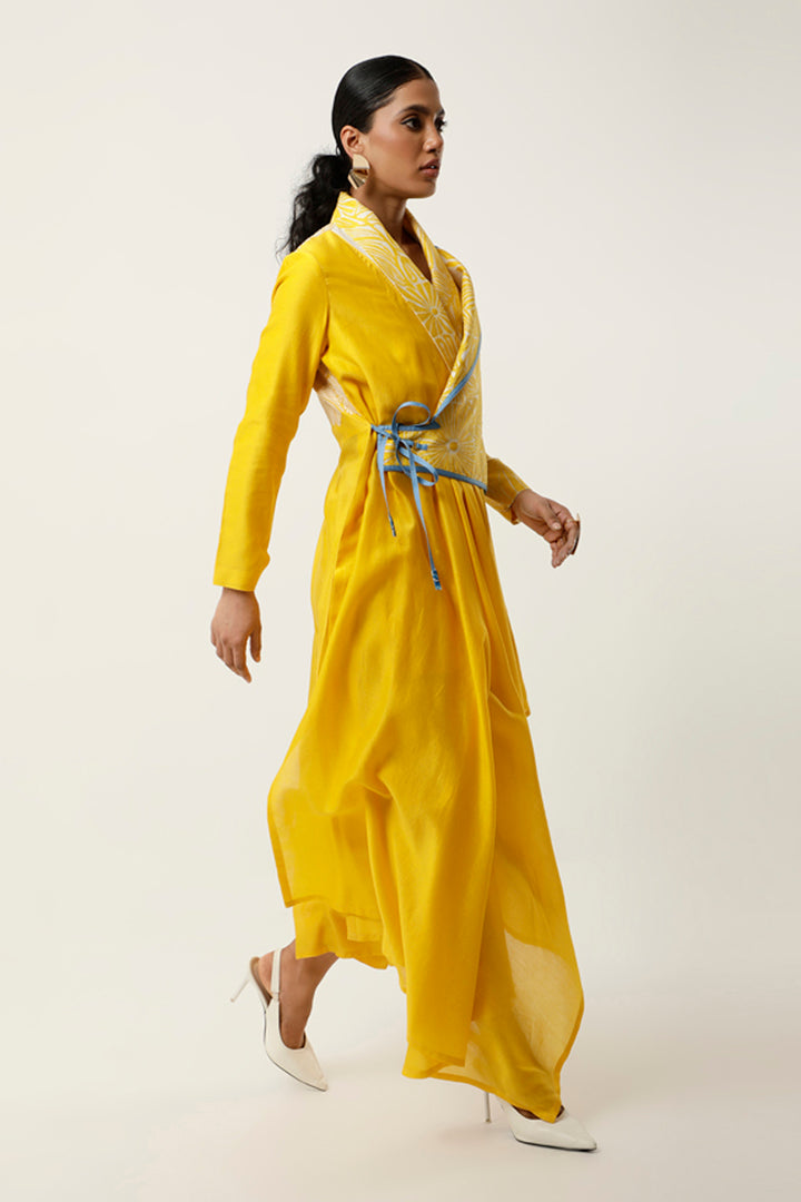 Yellow & Ivory Kurta Set