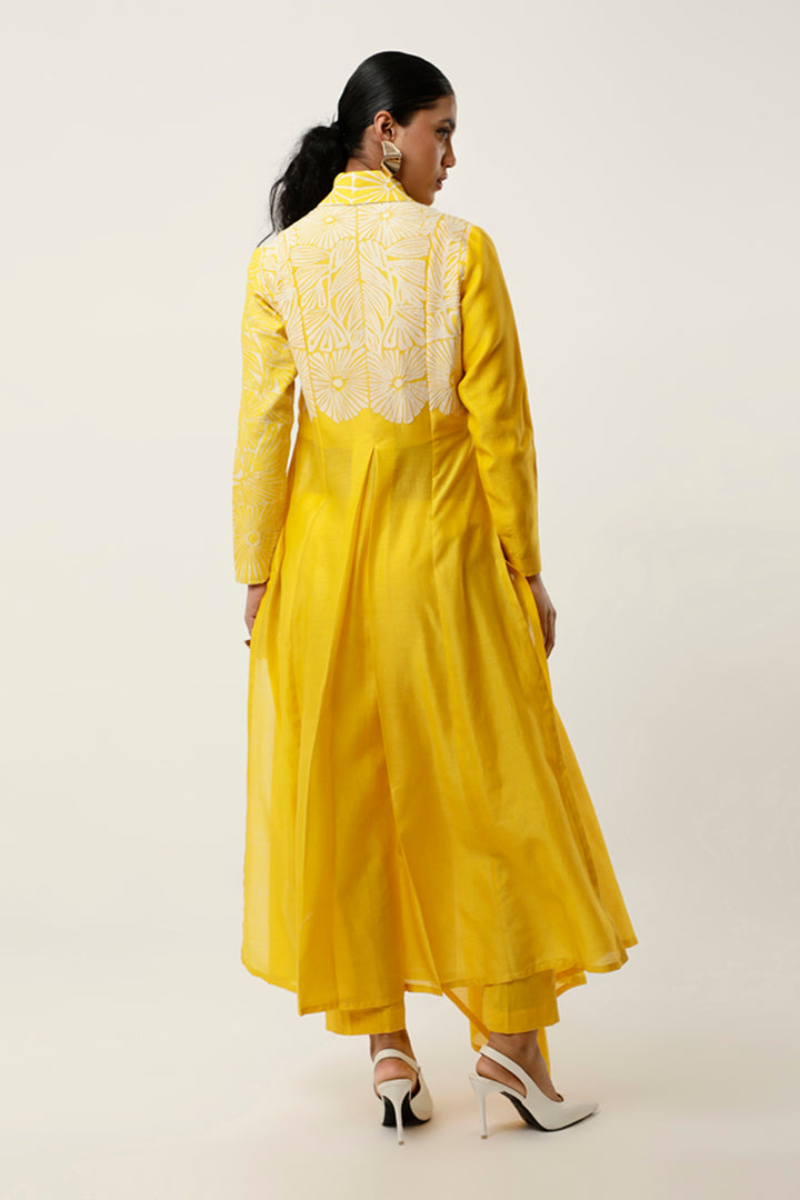 Yellow & Ivory Kurta Set