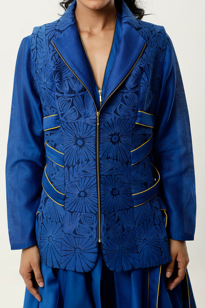 Cobalt & Indigo Jacket Set