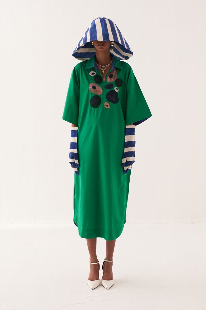 Emerald Embroideried Dress