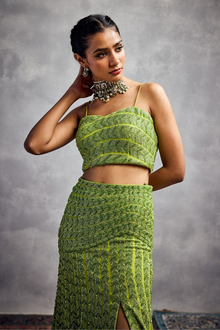 Lime Green Top & Pants Set