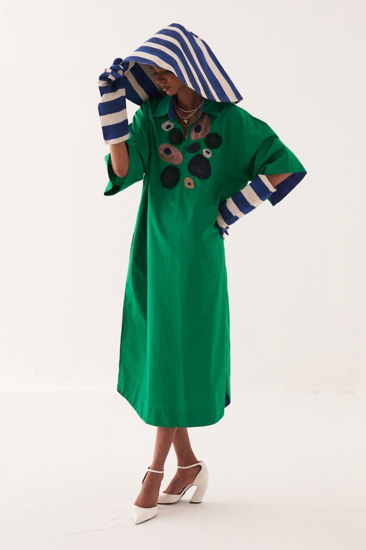 Emerald Embroideried Dress