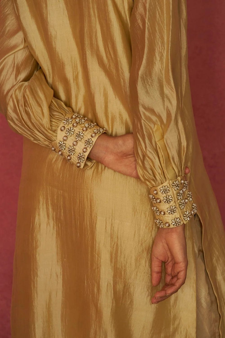 Kanari Topaz Silk Kurta