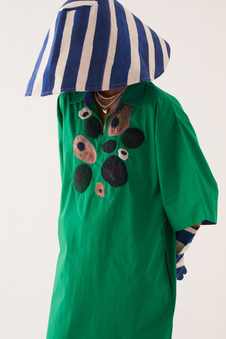 Emerald Embroideried Dress