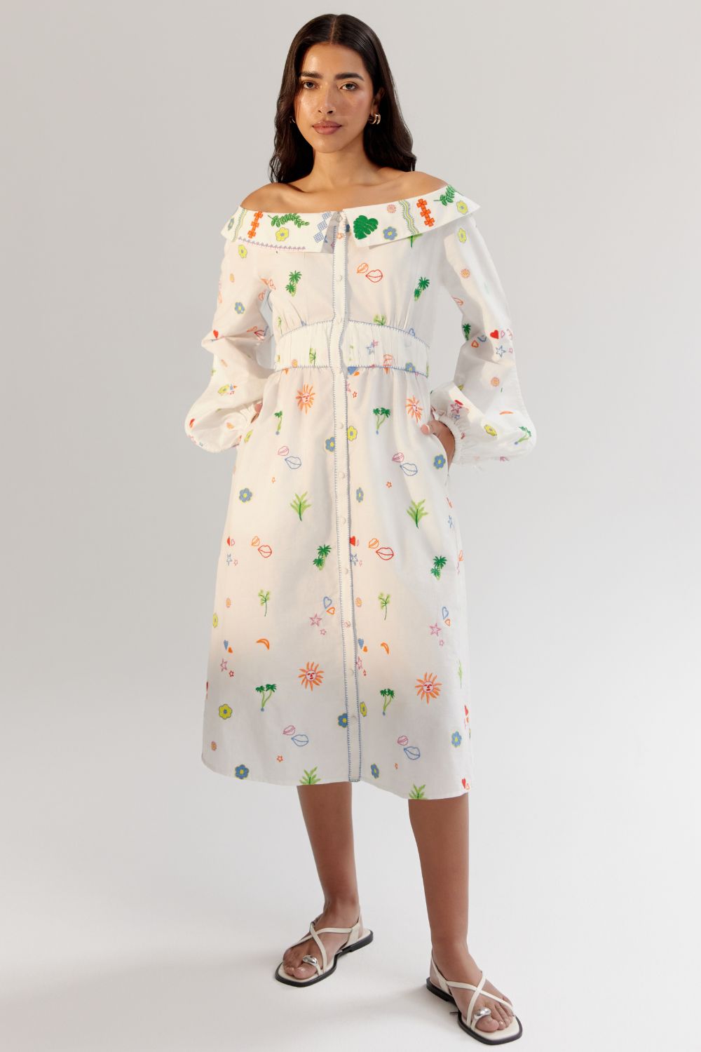 Sage Midi - White