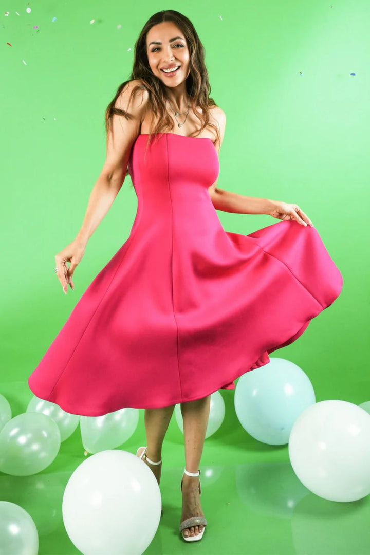 Malaika Arora in Fuchsia Dress