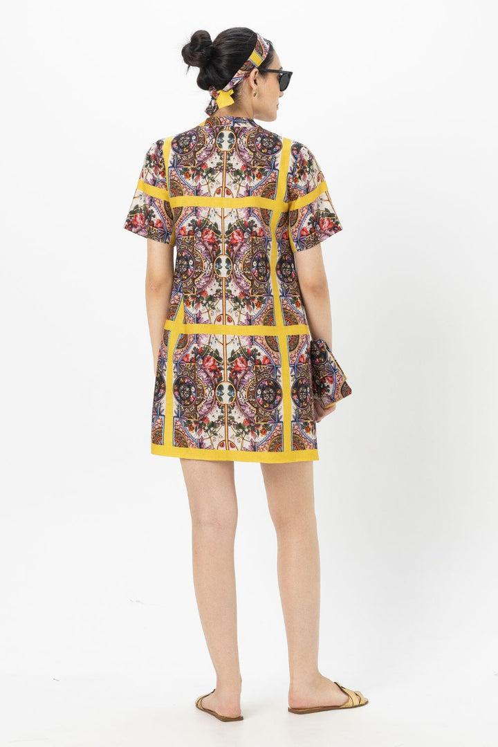 Rococo Yellow Shift Dress