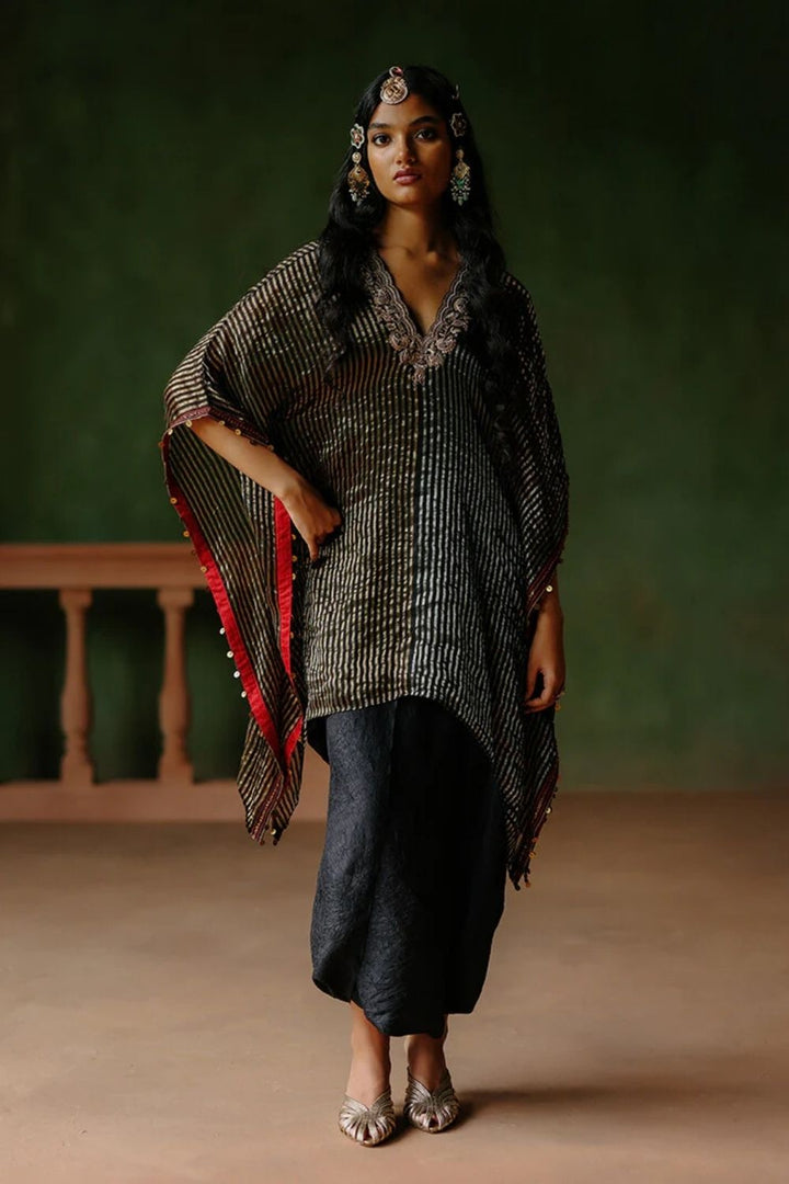 Amber Kaftan Dhoti Set