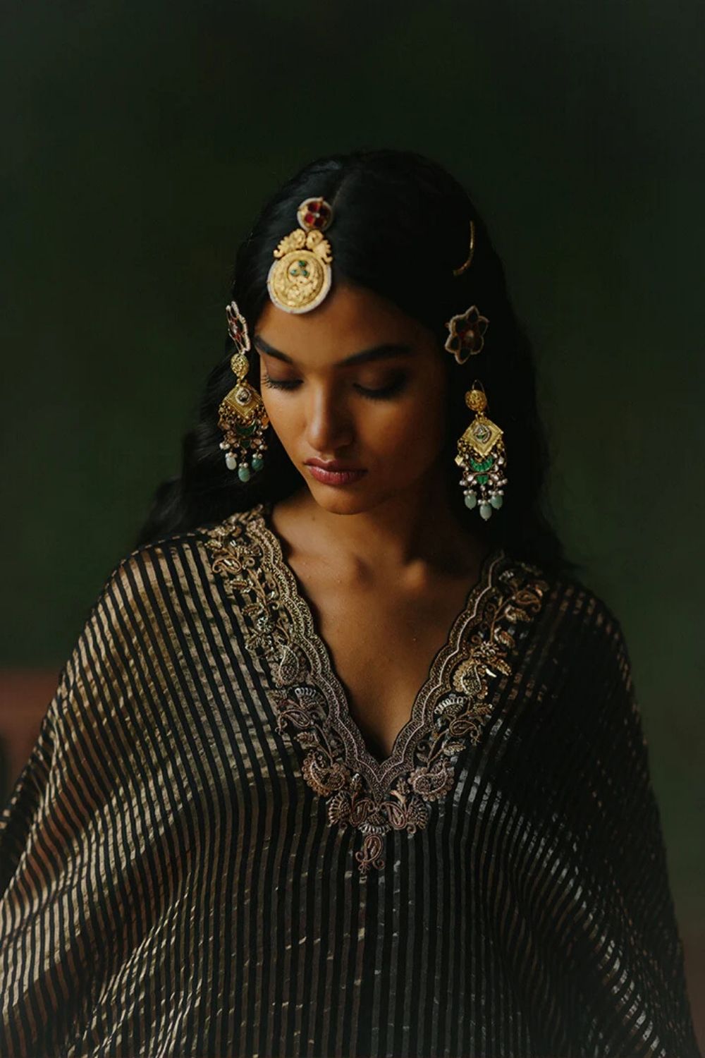Amber Kaftan Dhoti Set