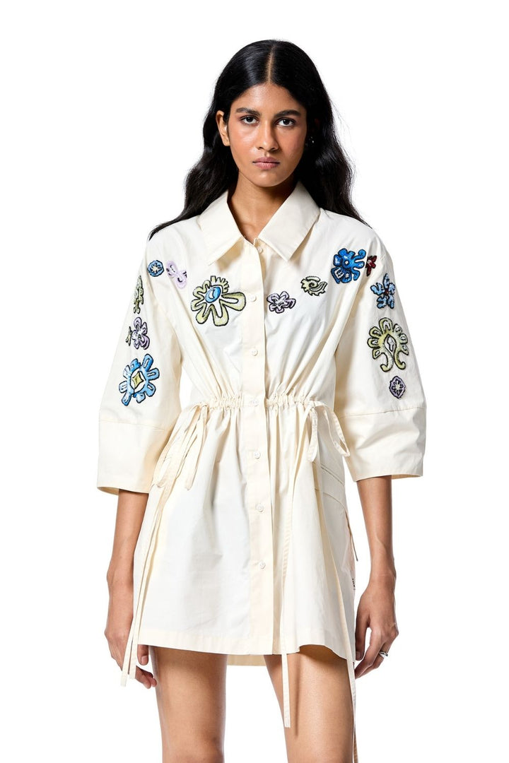 Star Root Shirt Dress