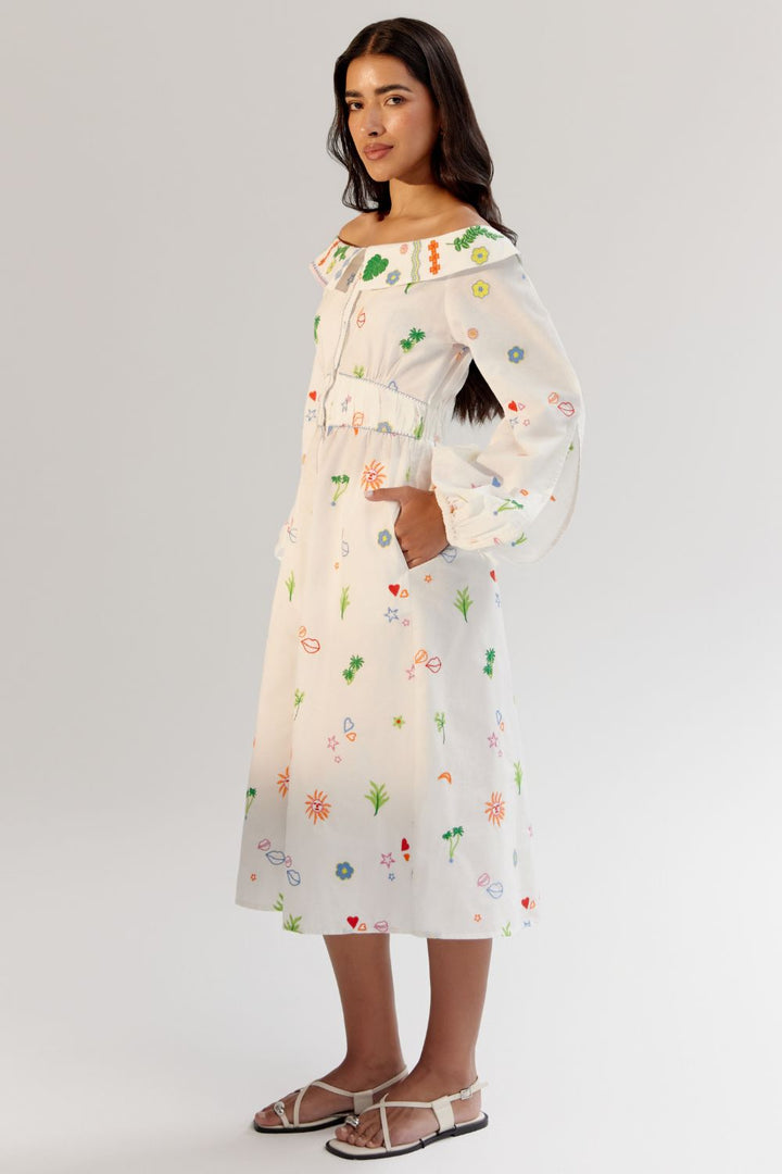 Sage Midi - White