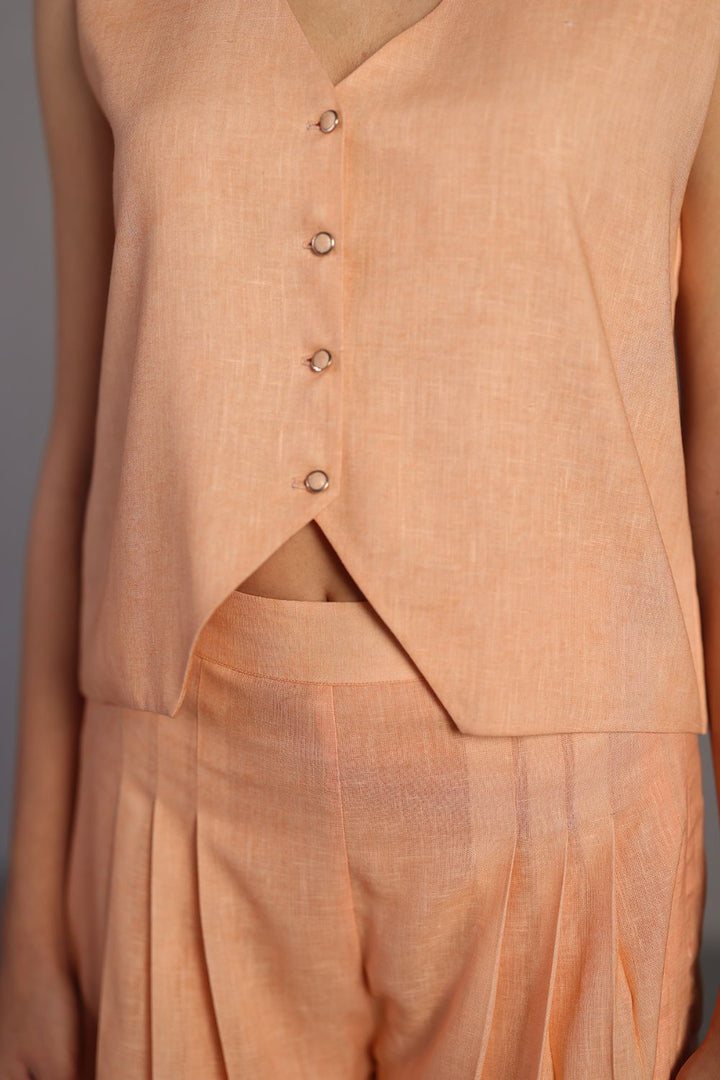 Diffuse bright orange & yellow jacket set