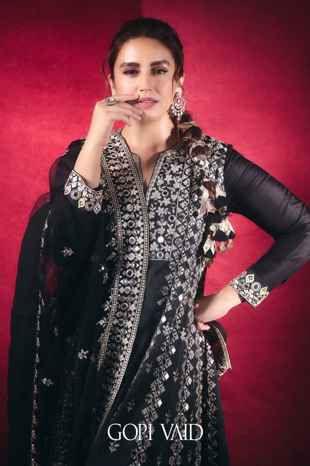 Huma Qureshi in Amiha Anarkali Set