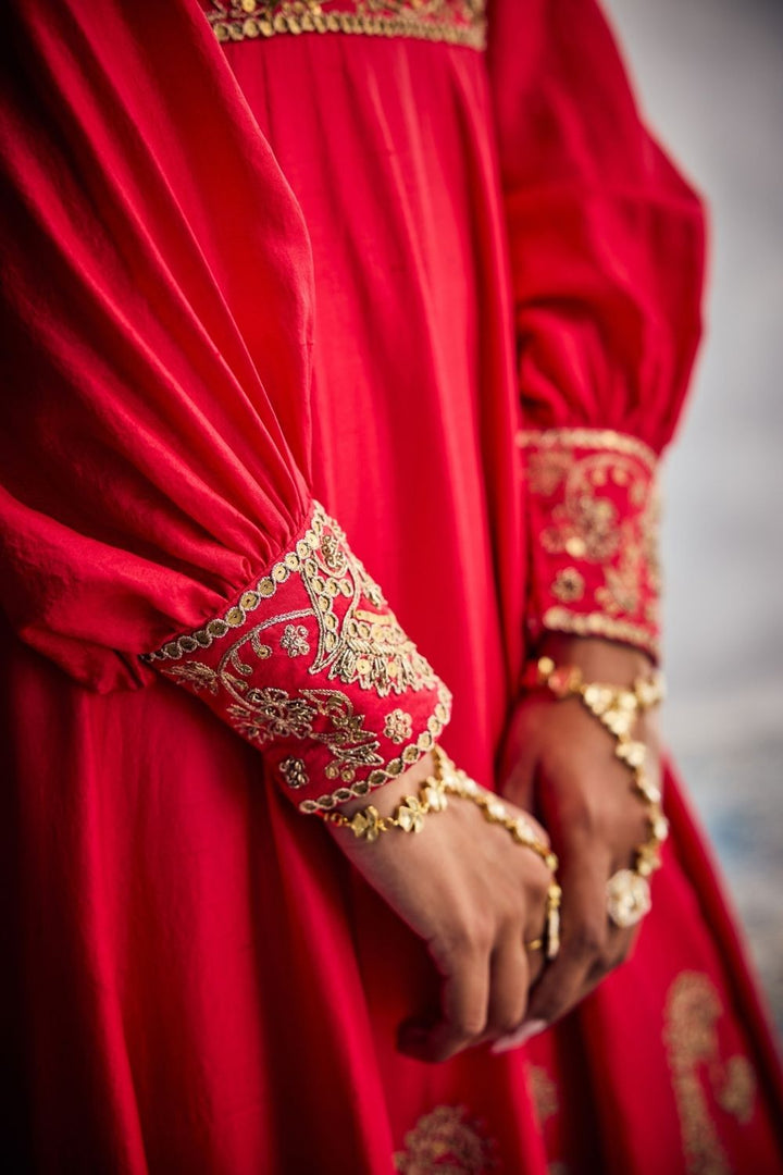 Red Angrakha Set