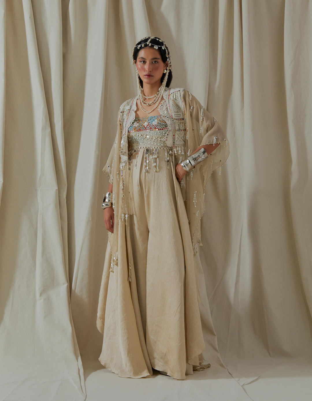 Veni Dupatta Jacket Set