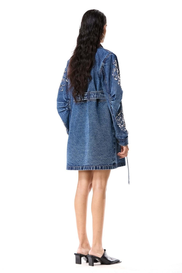 Chromavine Denim Trench