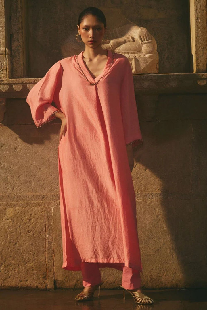 Pink Latkan Kurta