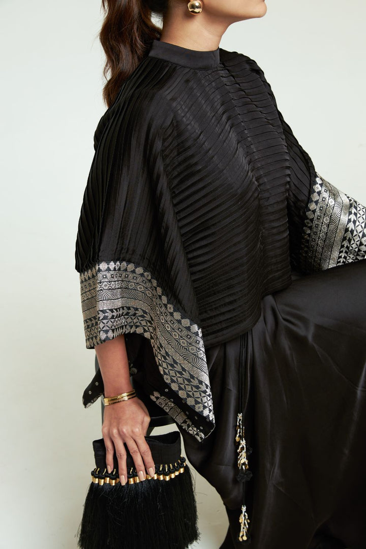 Prana Black Pleated Top Set