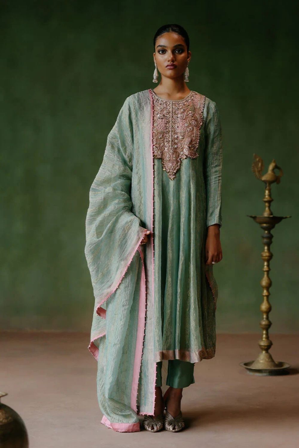 Maahi Anarkali Dupatta Pant Set