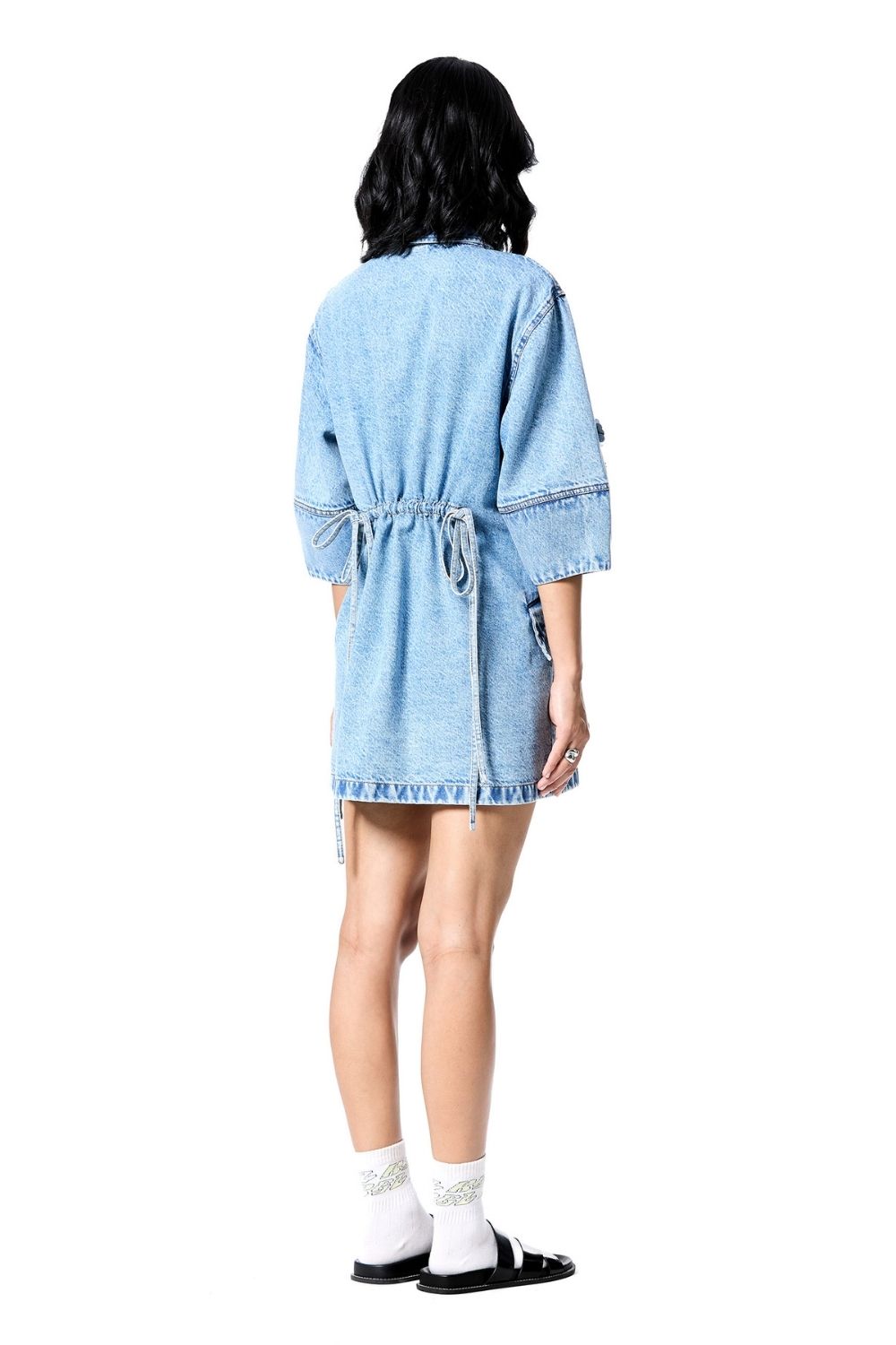 Star Root Denim Dress