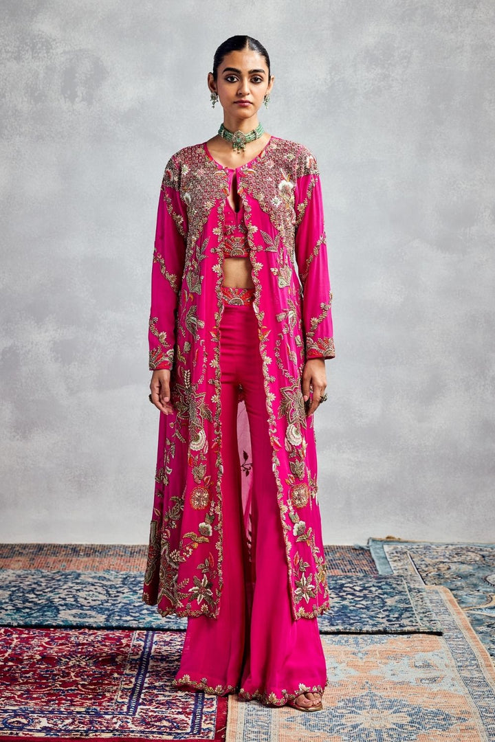 Fuchsia Pink Jacket Set