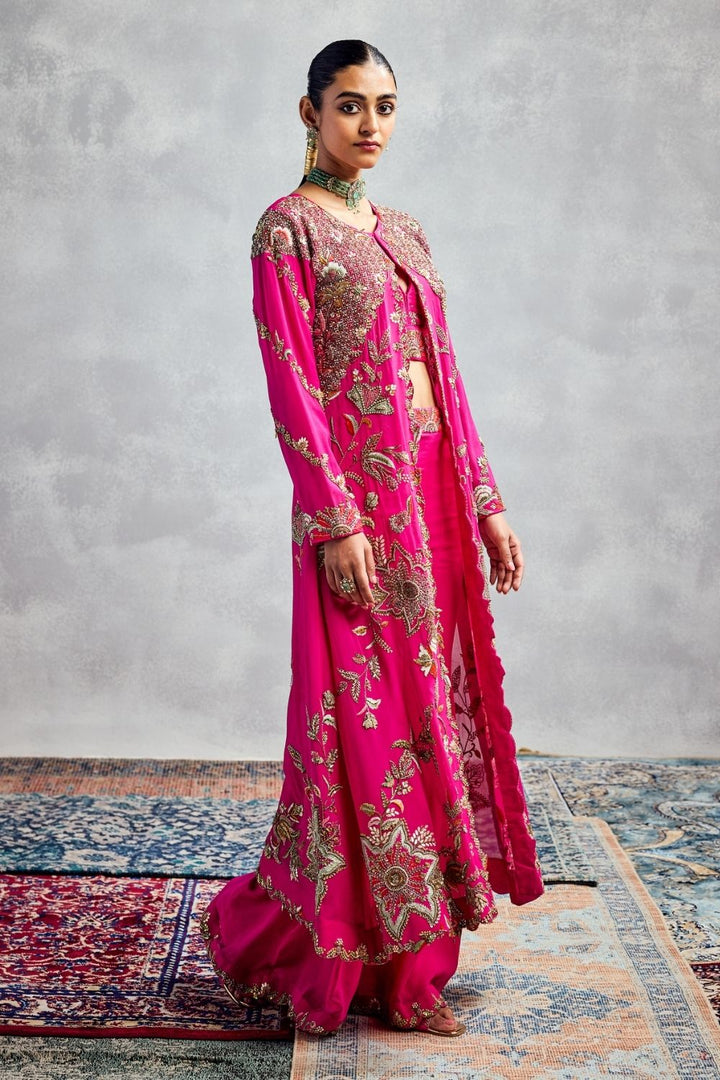 Fuchsia Pink Jacket Set