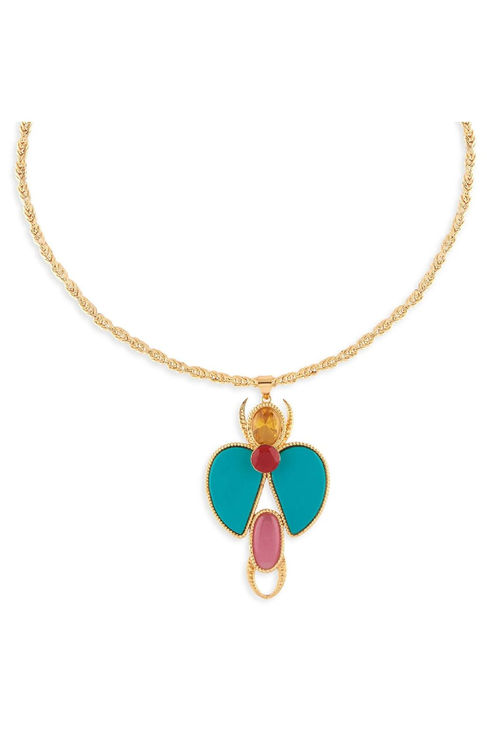 Space Bug Necklace (Blue)