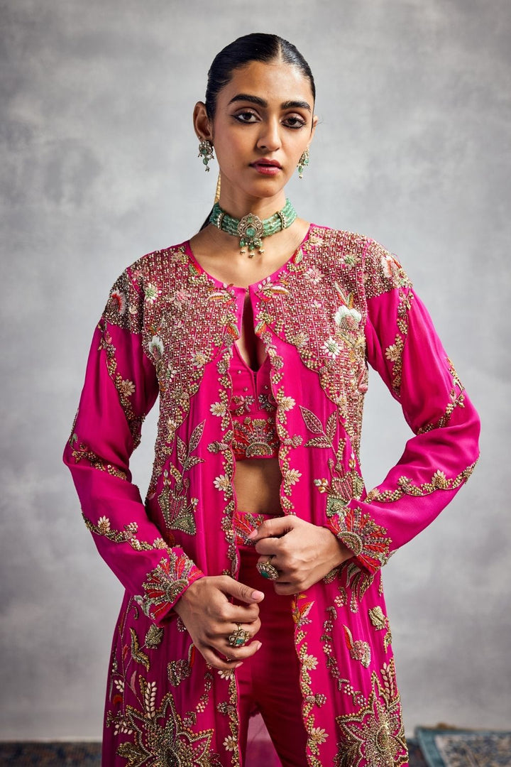 Fuchsia Pink Jacket Set