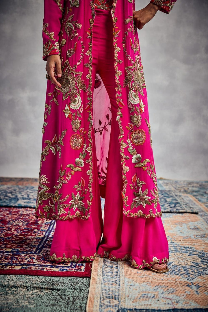Fuchsia Pink Jacket Set