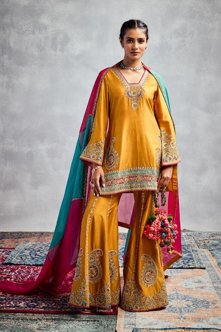 Mustard Kurta Set