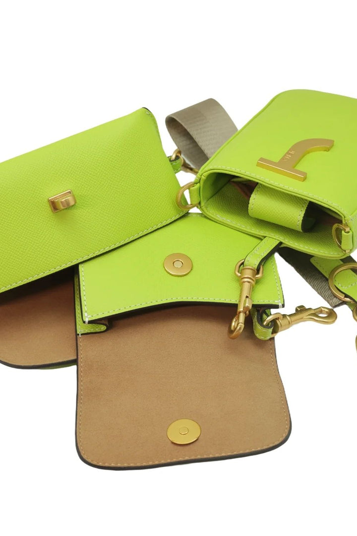 Poppy Green Mini Multi Bag Stack