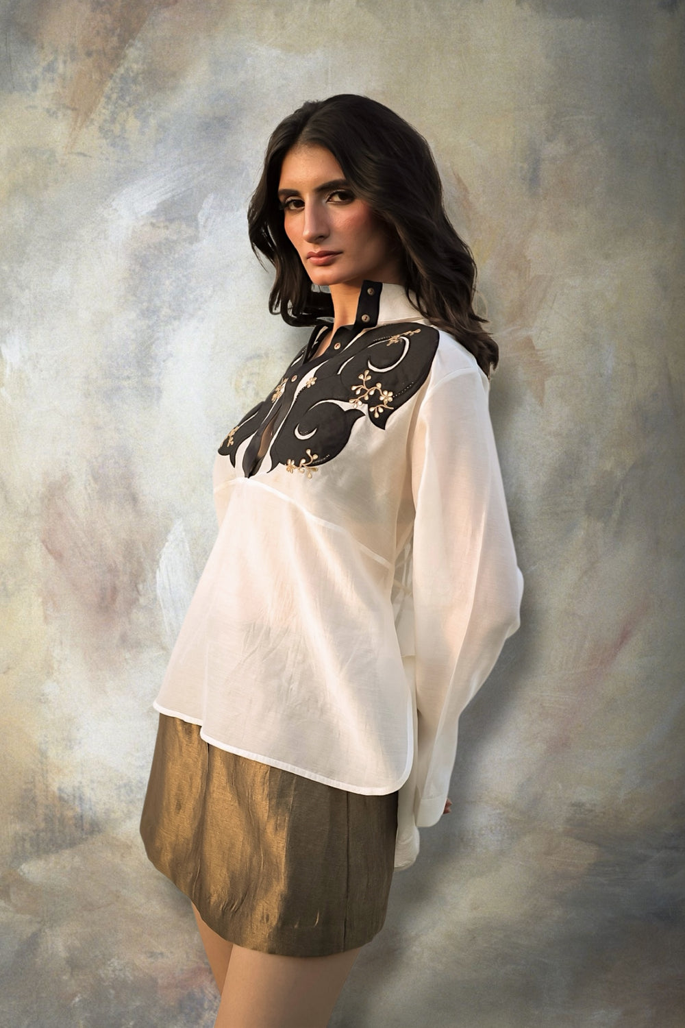 Nouveau appliqué shirt