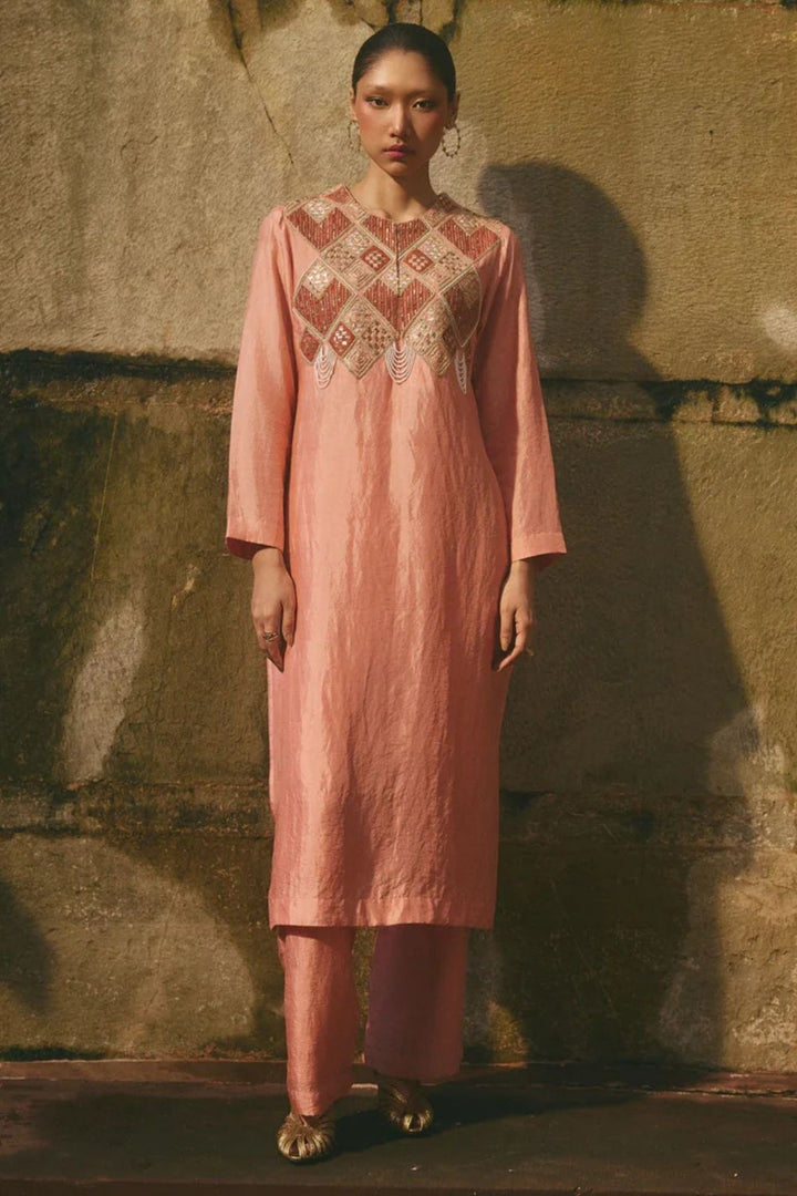 Pink Kurta Co-ord Set
