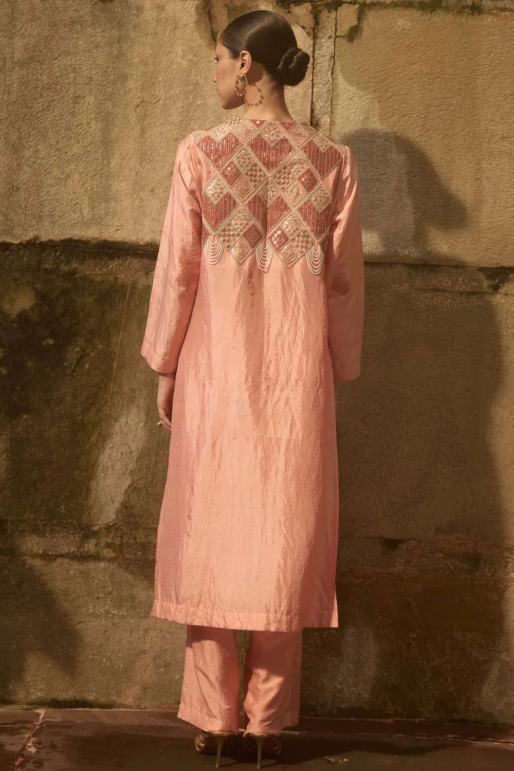 Pink Kurta Co-ord Set
