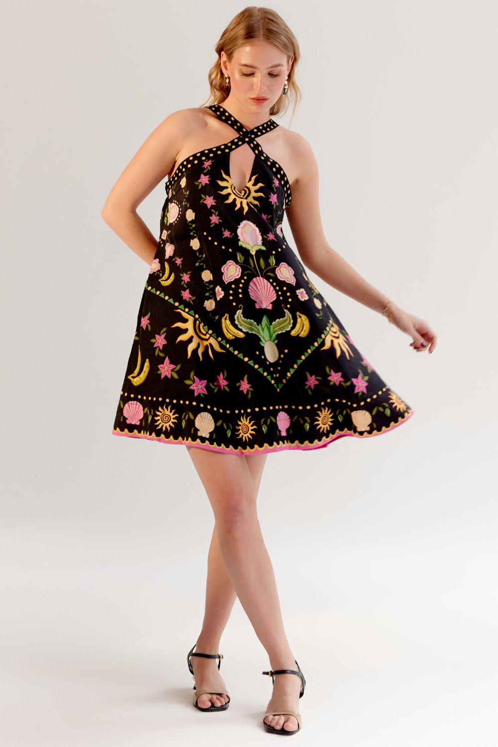 Aida Mini - Seashell (Black)