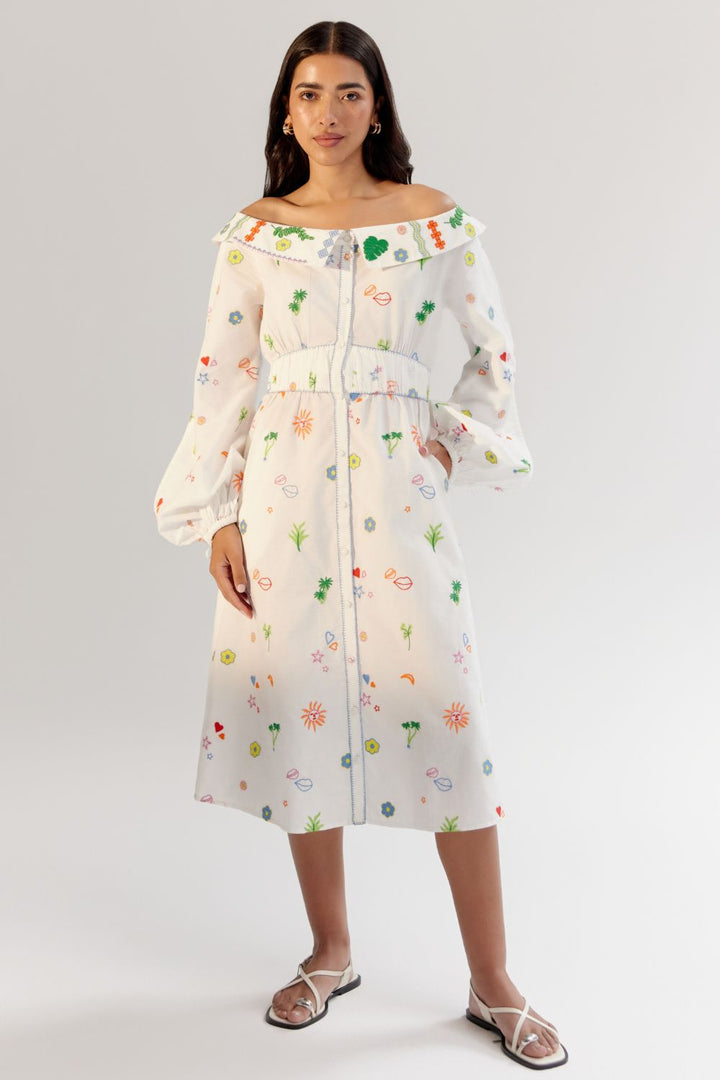 Sage Midi - White