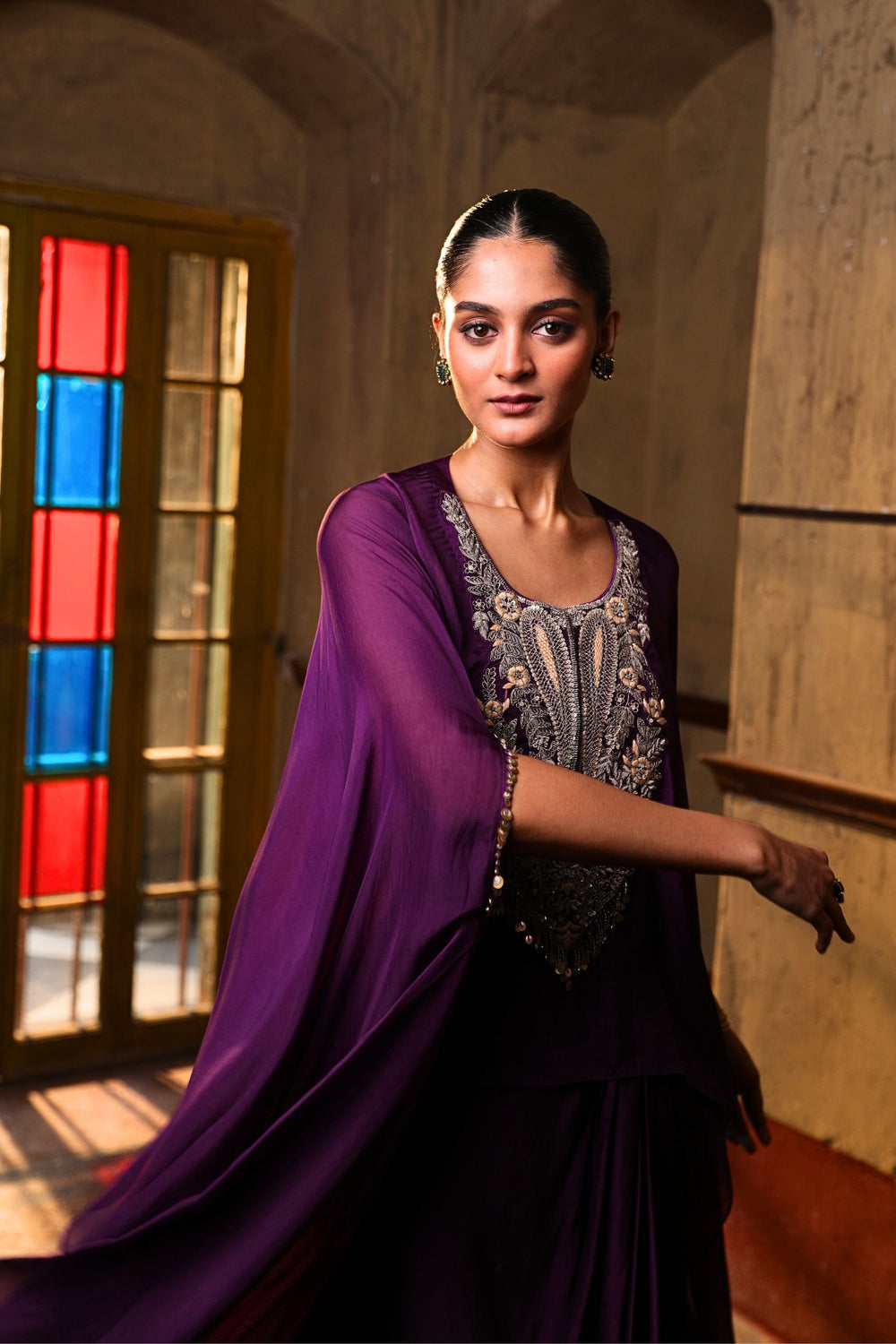 Noor Aafreen Draped Set