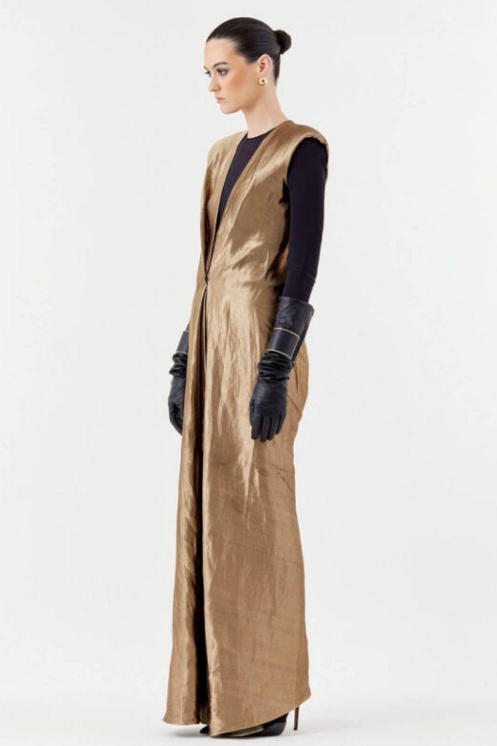 Vera Sleeveless Brocade Dress