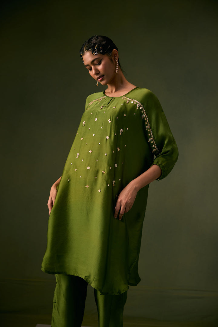 Acove Fern Antifit Kurta with Pants