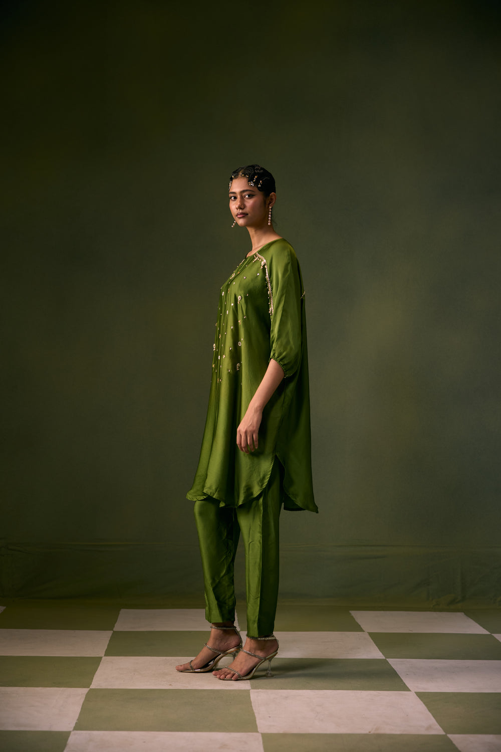 Acove Fern Antifit Kurta with Pants