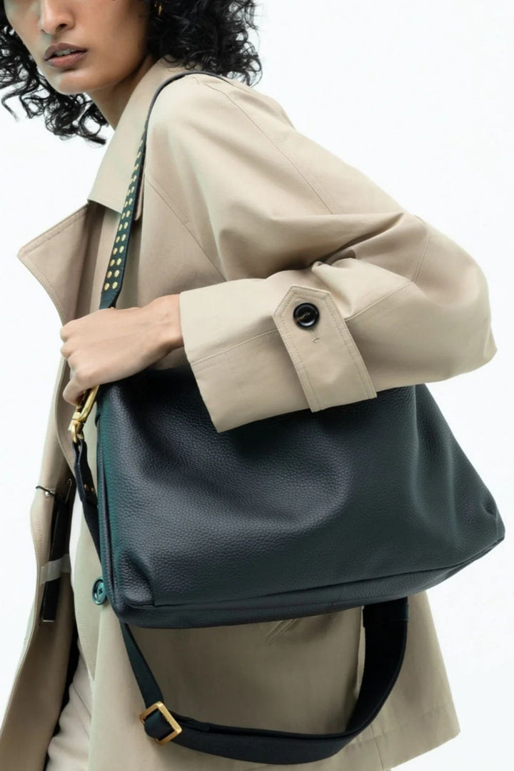 Black Oversized Slouchy Shoulder Bag