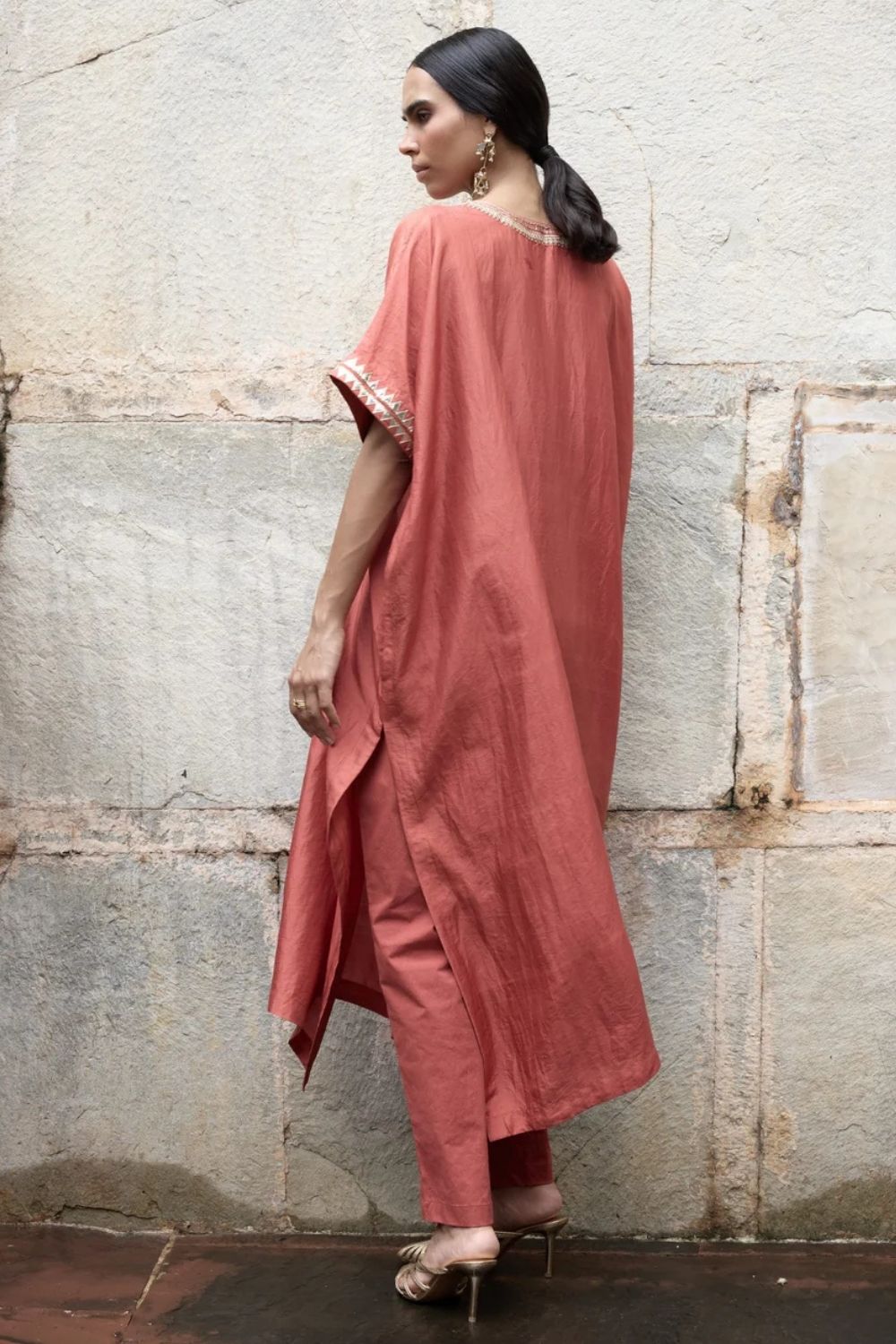 Red Kaftan Set