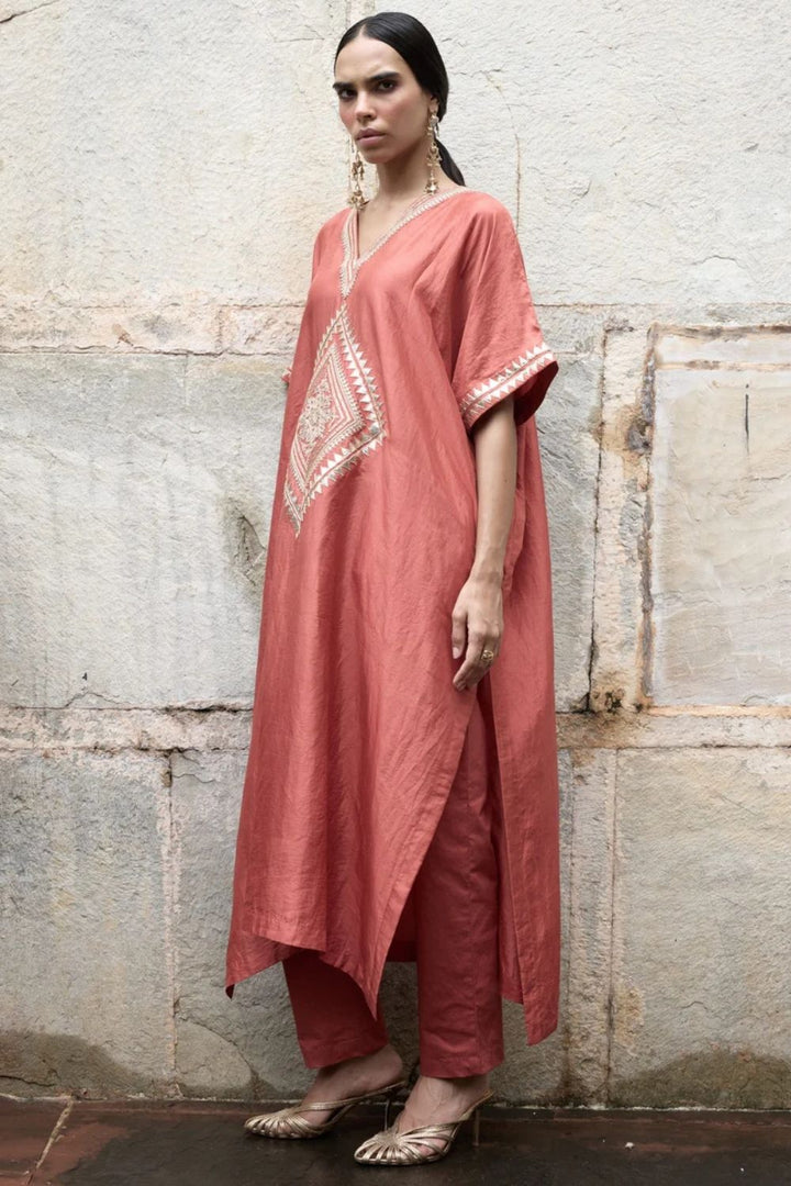 Red Kaftan Set
