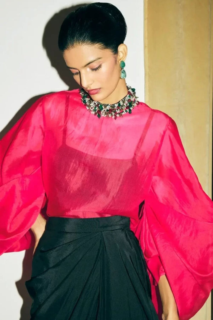 “Colette Choker Shirt with Slip