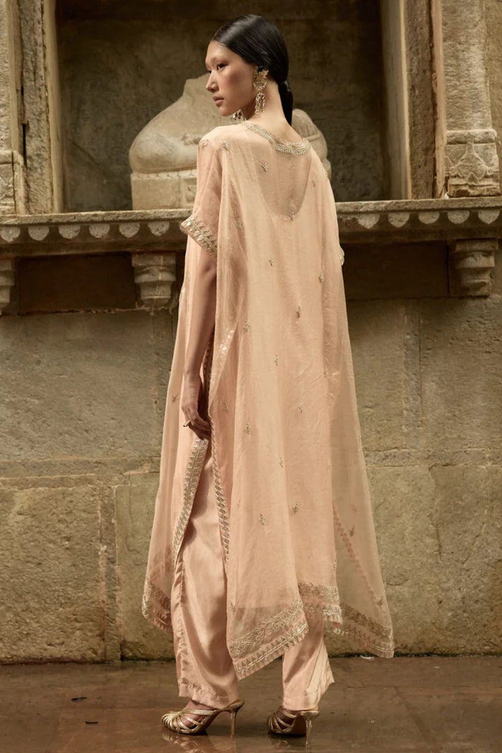 Beige Kaftan Set