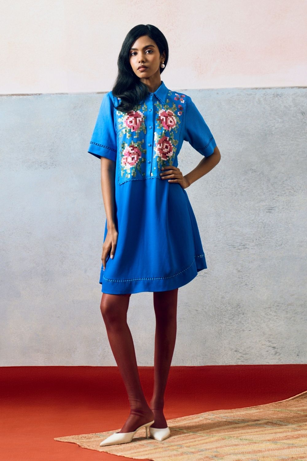 Ponza Shirt Dress Blue