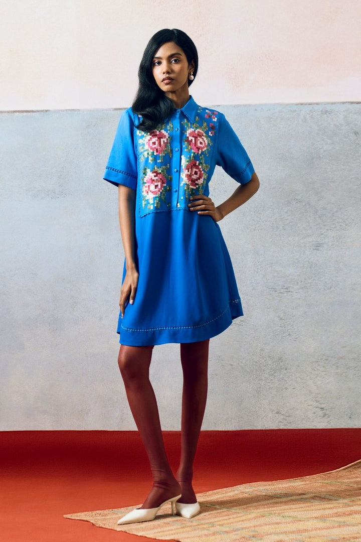 Ponza Shirt Dress Blue